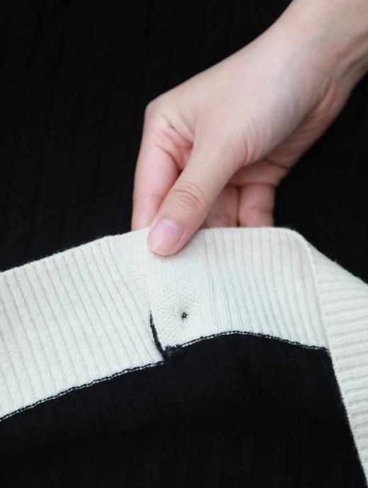 短款修身假两件麻花肌理开衫 B016251 商品图10