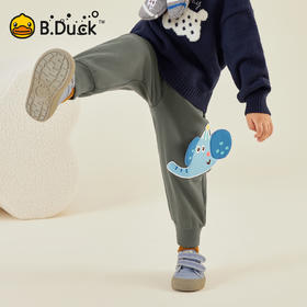 【抗菌加绒】B.Duck小黄鸭童装冬季针织长裤90-130 BF5673001