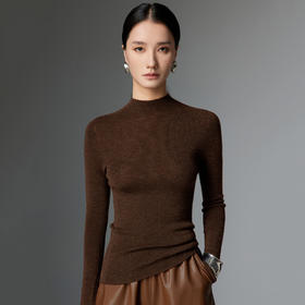 MKL24-15【可机洗】精纺半高领羊毛衫秋冬薄款针织打底衫