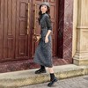 HR YJLY8673百搭气质格纹三件套裙配腰带 商品缩略图3
