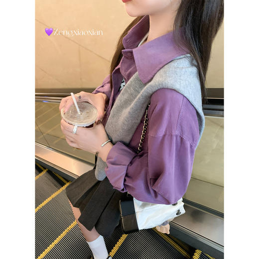 <曾小咸推荐>2.28现货秒杀 ！微信超特价！宽松翻领长袖衬衫 日常169.99 立减90 秒杀79.99！ 商品图1