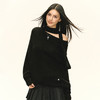 Ariseism 美式复古设计感路肩针织衫毛衣女秋季新款上衣 商品缩略图0