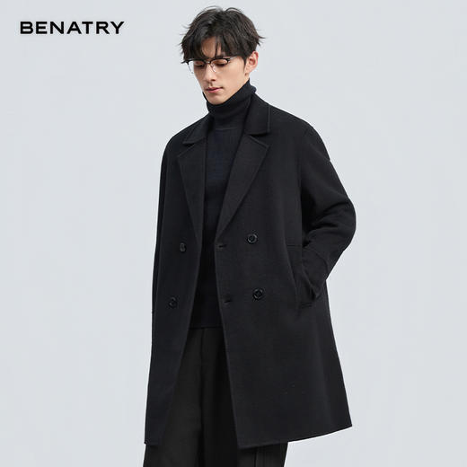 贝纳川冬季中长款羊毛大衣ECT428002 商品图6