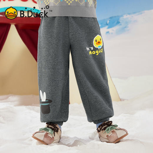 【抗菌加绒】B.Duck小黄鸭童装冬季针织长裤90-130 BF5673063 商品图0