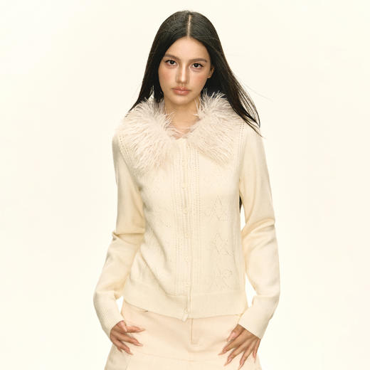 Ariseism 美式复古设计感开衫毛衣外套女秋季新款上衣 商品图1