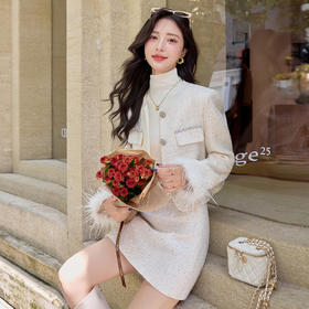 HR YJLY8670高级感小香风套装裙