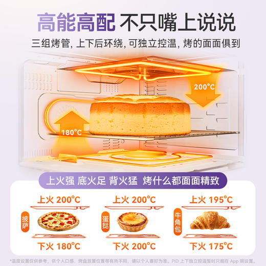 【双热风】凯度紫焰T8微蒸烤炸一体机家用蒸烤箱四合一微波炉32L 商品图5