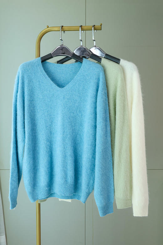 慵懒微光|简约羊绒拉毛上衣 商品图8