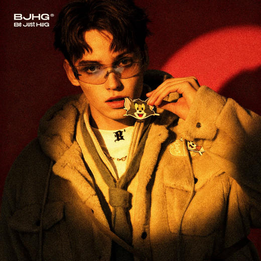 【猫和老鼠联名】BJHG不计后果趣味贴贴外套配饰百搭潮流衣服饰品 商品图1