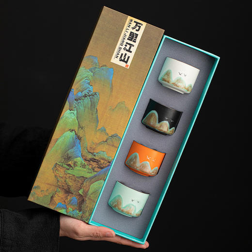 万里江山复古茶具 送礼品高档 茶具礼盒装 商品图1