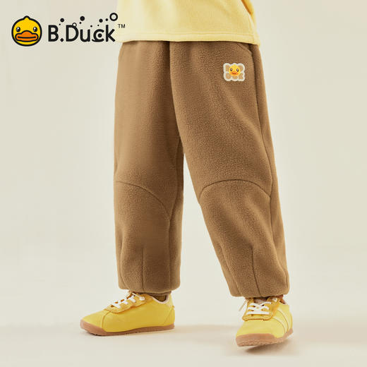 【加绒】B.Duck小黄鸭童装冬季针织长裤90-130 BF5673010 商品图0