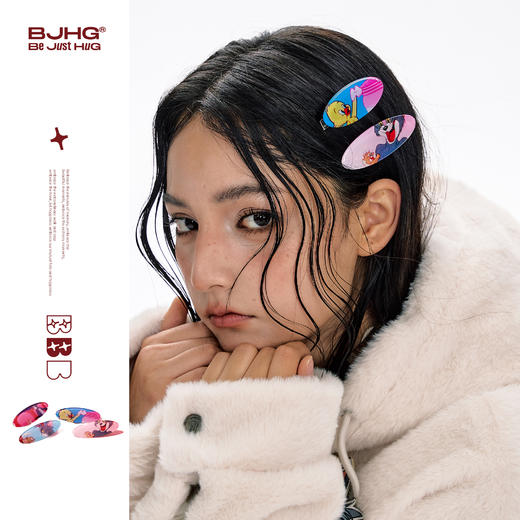 【猫和老鼠联名】BJHG不计后果趣味发卡配饰设计感百搭发夹饰品 商品图0