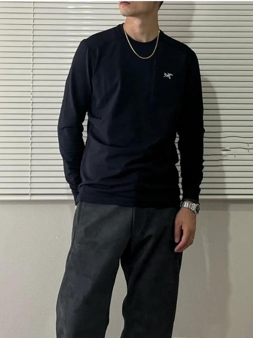 鸟家｜RHO LT CREW NECK 男轻量保暖抓绒圆领长袖T 商品图8