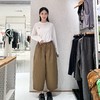 2楼素然绗棉阔腿裤1850 商品缩略图0