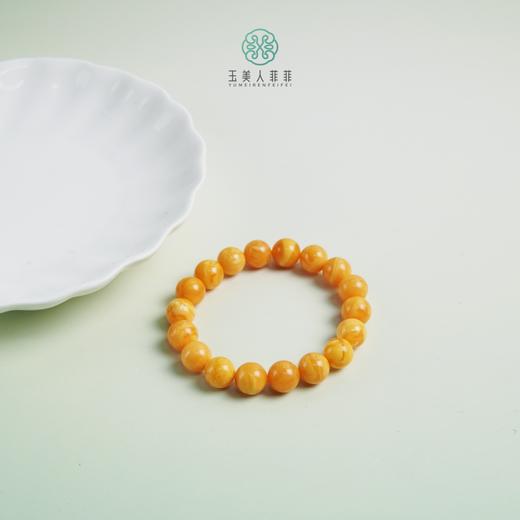 蜜蜡单圈-红花蜡圆珠 约10mm 商品图0