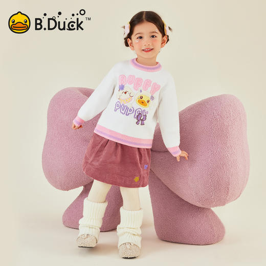 B.Duck小黄鸭童装冬季套头针织衫90-130 FF5612052 商品图1