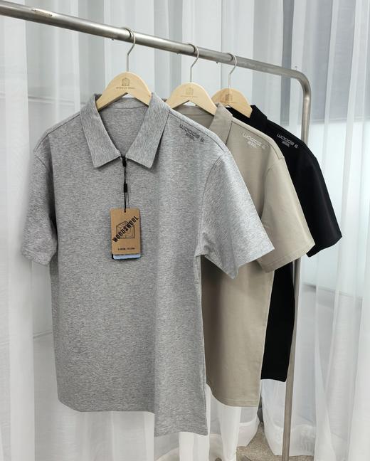 WOODSWOOL丛绒 尼恩半拉链Polo短袖舒适柔感WW050105PL 商品图3