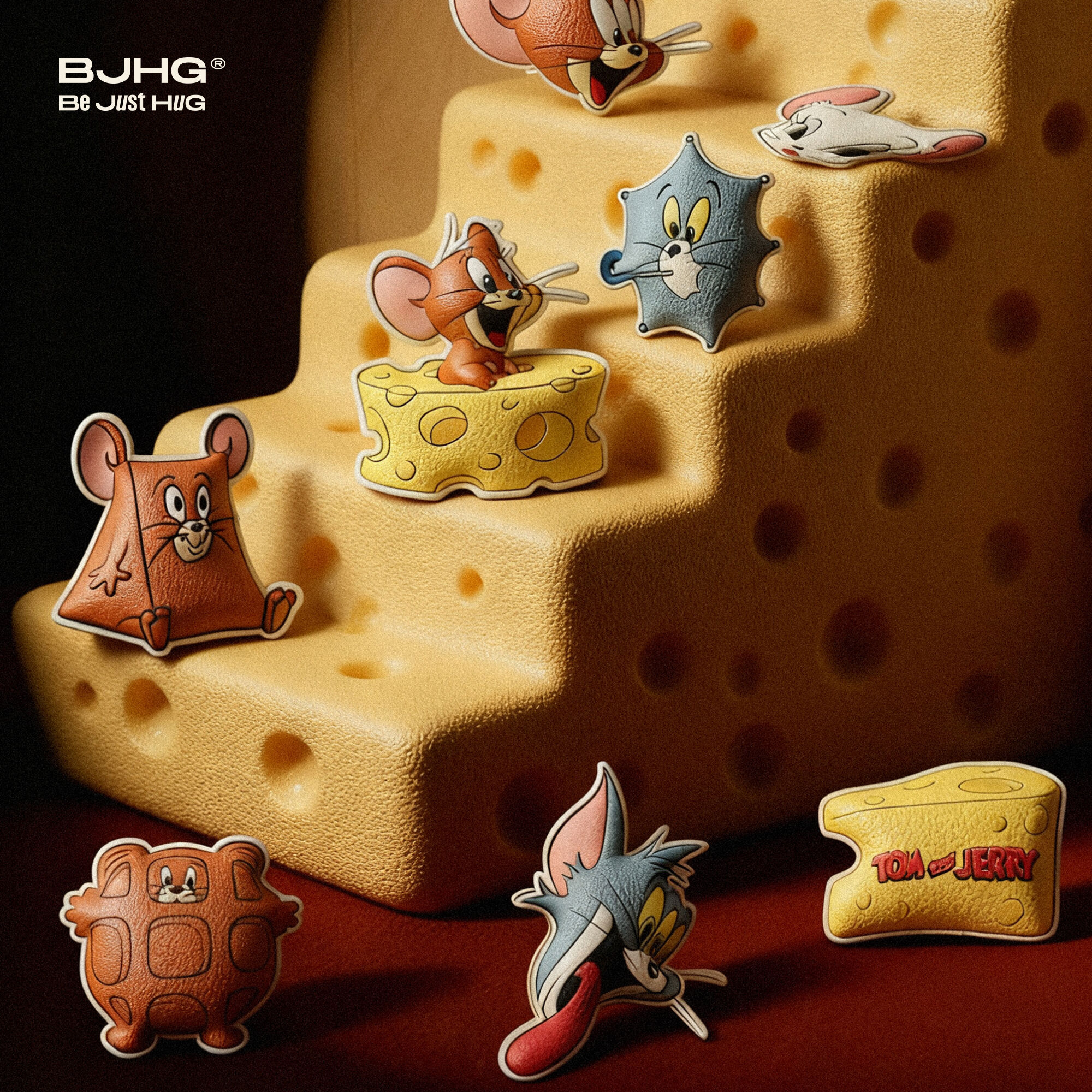 【猫和老鼠联名】BJHG不计后果外套配饰趣味设计感充棉皮魔术贴贴