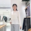2楼素然羊毛罗纹宽松长袖T恤1250 商品缩略图1