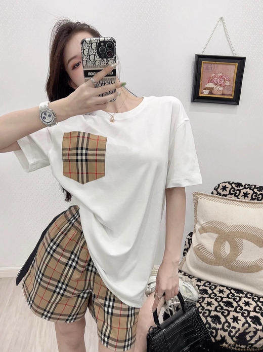 巴宝莉 25早春黑边格纹短裤（ZY*TM） 商品图4