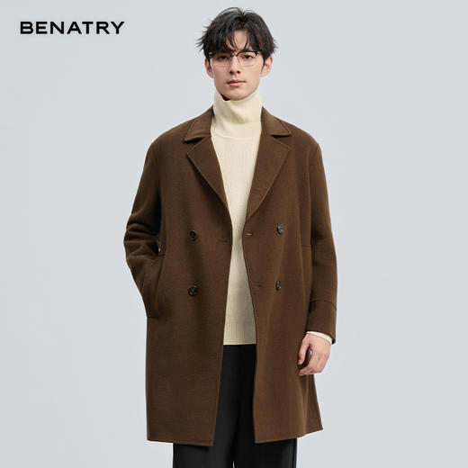 贝纳川冬季中长款羊毛大衣ECT428002 商品图0