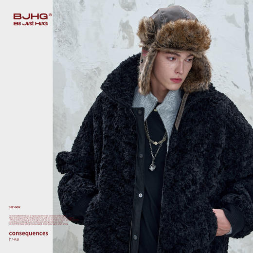BJHG不计后果环保麂皮绒两面穿夹克棉服男款冬季美式防寒服外套女 商品图2