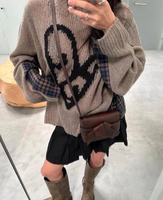 acn*e 爱心拼接马海毛毛衣 商品图0