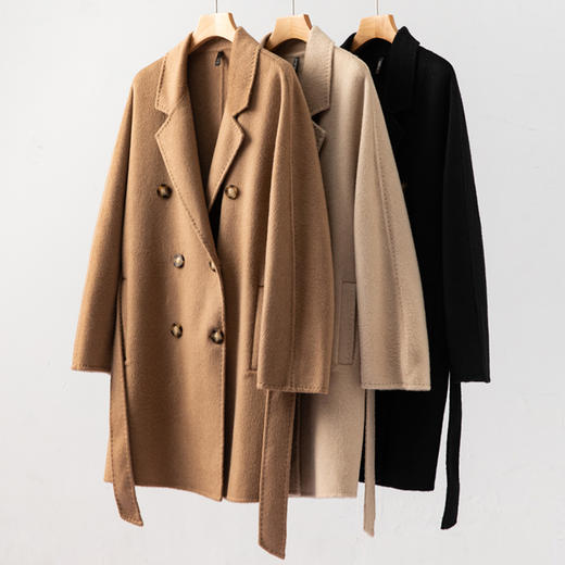 S·Y·C【老粉指定要】101801短款！100%驼绒大衣双面呢外套女 商品图4