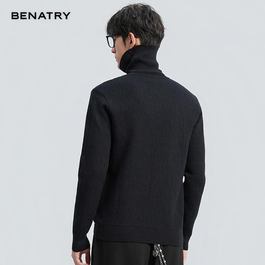 贝纳川肌理感高领毛衣ECT416002 商品图3