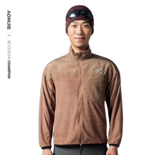 奥尼捷P绒立领夹克超轻保暖透气夹克易打理耐造户外运动外套夹克F5241 商品图4