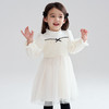笛莎Deesha 2025冬季女童优雅气质小香风网纱拼接连衣裙 商品缩略图0