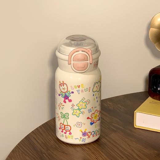 新款水杯保冷便携保温杯 ins女生高颜值双饮316不锈钢大容量学生杯，316不锈钢双饮设计，ins风少女必备💖大容量轻便随行 商品图4