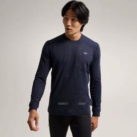 鸟家｜RHO LT CREW NECK 男轻量保暖抓绒圆领长袖T