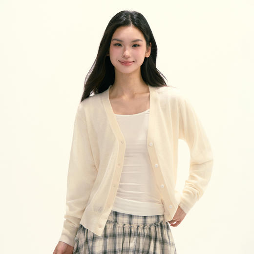 Ariseism 美式复古设计感长袖针织衫女秋季新款上衣 商品图2