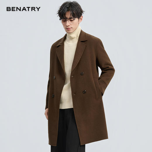 贝纳川冬季中长款羊毛大衣ECT428002 商品图1