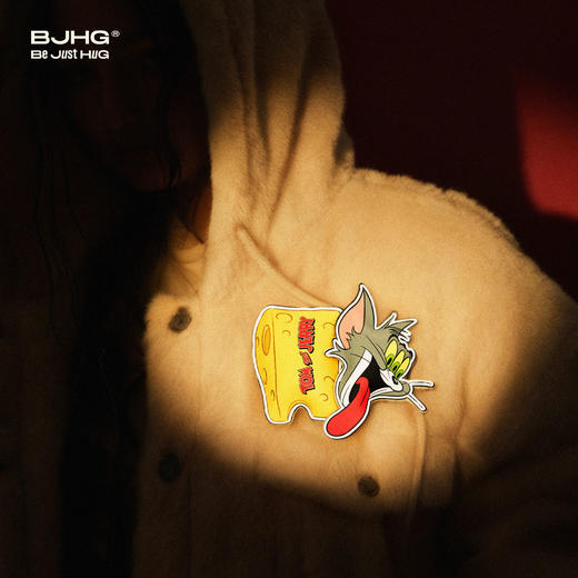 【猫和老鼠联名】BJHG不计后果外套配饰趣味设计感充棉皮魔术贴贴 商品图2