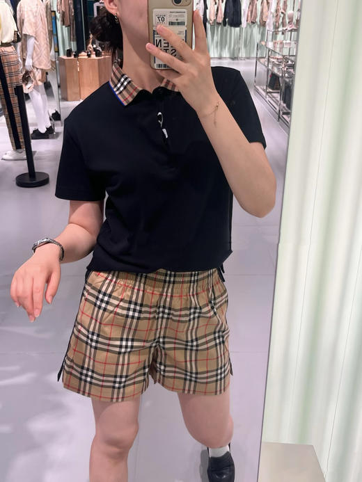 巴宝莉 25早春黑边格纹短裤（ZY*TM） 商品图5