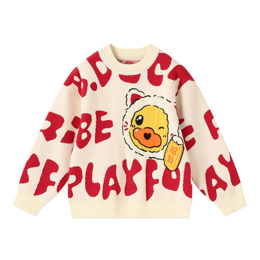 B.Duck小黄鸭童装冬季套头针织衫105-150 BF5612006 商品图3