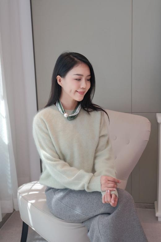 慵懒微光|简约羊绒拉毛上衣 商品图2