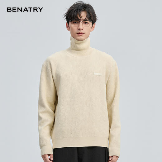 贝纳川肌理感高领毛衣ECT416002 商品图6