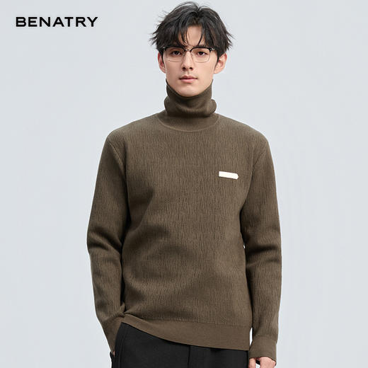 贝纳川肌理感高领毛衣ECT416002 商品图11