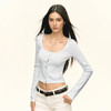 Ariseism 美式复古设计感短款长袖针织开衫女秋季新款上衣毛衣 商品缩略图1