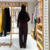 2楼素然K0253PA04环保棉厚毛圈弯刀直筒裤1650 商品缩略图2