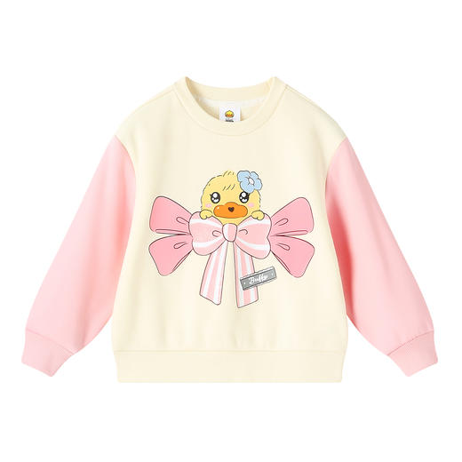 【抗菌加绒】B.Duck小黄鸭童装冬季圆领卫衣105-150 FF5631081 商品图3