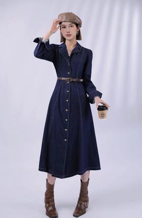 33BAR070719#牛仔连衣裙