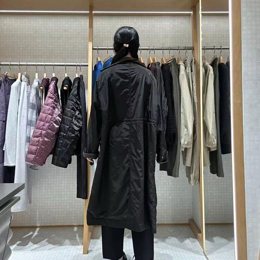 2楼素然尼龙拼接轻型抓绒立领长外套3950 商品图3