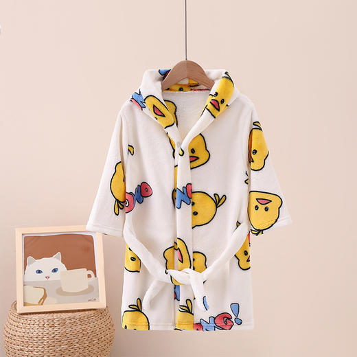 【29.9元/件起】儿童法兰绒睡袍浴袍秋冬季节家居服男童女童睡袍 商品图2
