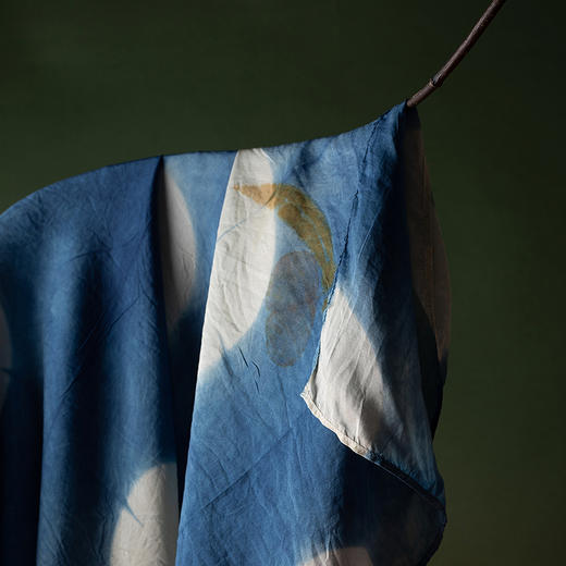 【林栖设计小店】【植物染】桑蚕丝方巾非遗手工草木染2026春季新款领巾女G2953248 商品图3