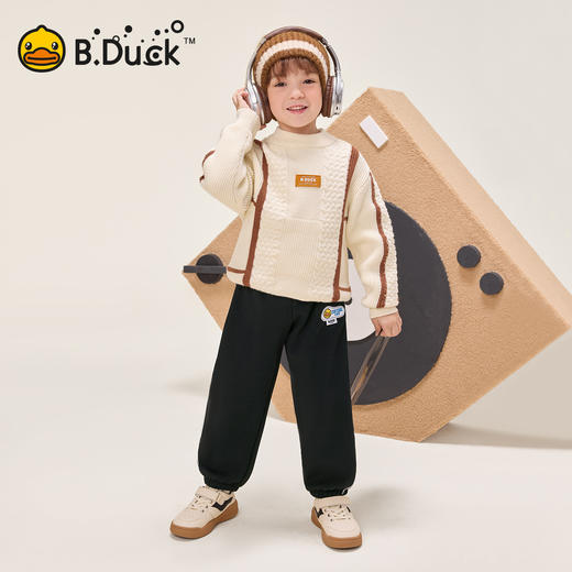 【加绒】B.Duck小黄鸭童装冬季针织裤105-150 BF5573033 商品图1