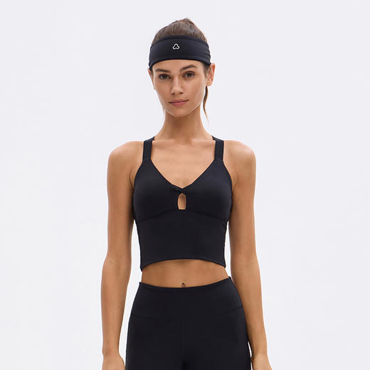 TITIKA美背深V运动内衣瑜伽跑步中高强度带胸垫背心可外穿11213 商品图1